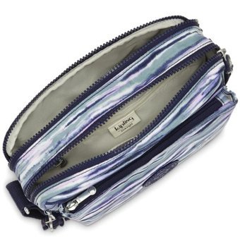 Kipling Abanu M Brush Strıpes Kadın Omuz Çantası Mavi