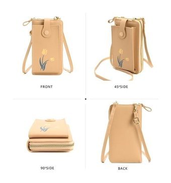 Sunnystore Ss Yuekeda Çiçek Kadın Omuz Çantası Bej