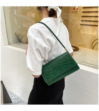 Jzcat Niş Üst Düzey Moda Kadın Omuz Çantası Yeşil