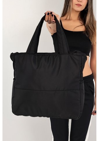 Modhy Shopper Büyük Boy Cecil Kadın Omuz Çantası Siyah