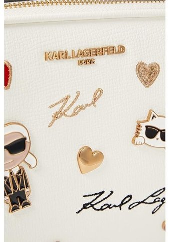 Karl Lagerfeld Paris Maybelle Kadın Omuz Çantası Beyaz