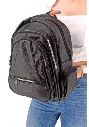 Çlk Accessories Fonksiyonel Çok Bölmeli Kadın Omuz Çantası Siyah