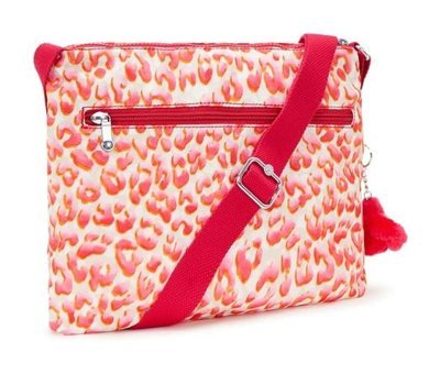 Kipling Alvar Latın Cheetah Kadın Omuz Çantası Pembe