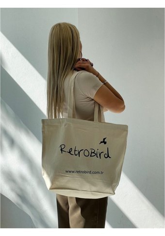Retrobird Bez Kadın Omuz Çantası Krem