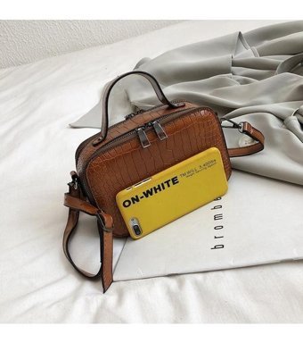 Sones Casual Pu Messenger Kadın Omuz Çantası Kırmızı