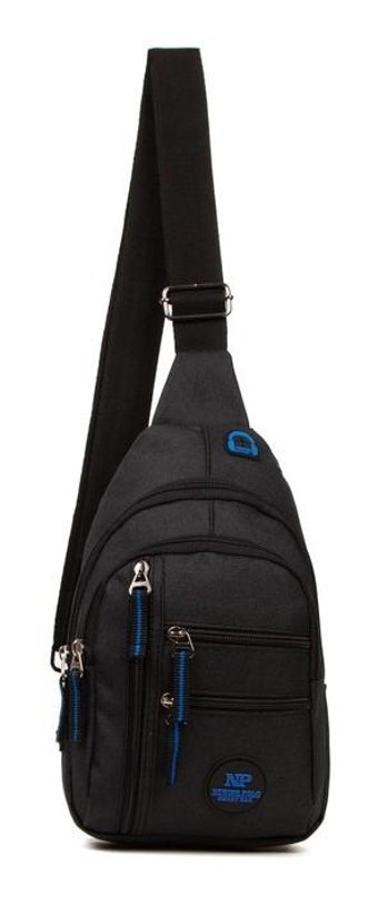 Newish Polo Keten Kumaş Kulaklı Ve Usb Çıkışlı Kadın Omuz Çantası Siyah