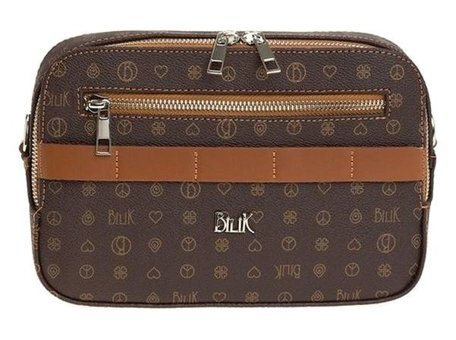 Bilik Deri Monogram İv Z25 Kadın Omuz Çantası Kahverengi - Taba
