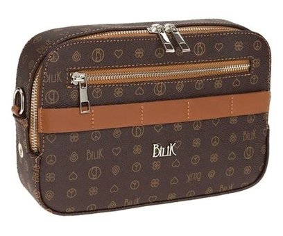Bilik Deri Monogram İv Z25 Kadın Omuz Çantası Kahverengi - Taba