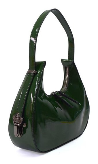 Swessa Deri Baget Cherry Bag Kadın Omuz Çantası Haki