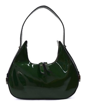 Swessa Deri Baget Cherry Bag Kadın Omuz Çantası Haki