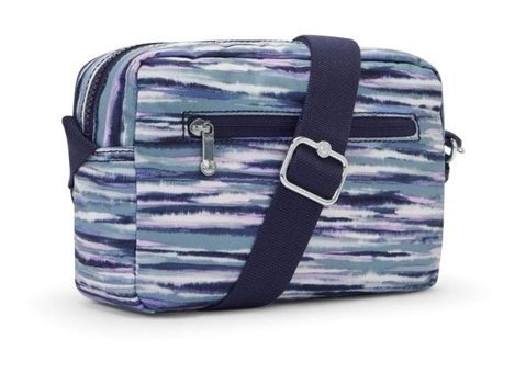 Kipling Albena Küçük Brush Strıpes Kadın Omuz Çantası Mavi