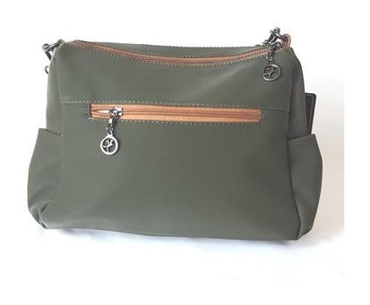Nas Bag 1341 Model Renk Buzzy Kadın Omuz Çantası Yeşil - Taba