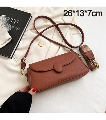 Alibee Küçük Moda Mini Kadın Omuz Çantası Kahverengi