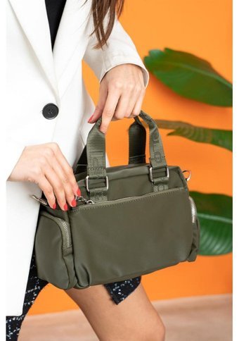 Çlk Accessories Paraşüt Kumaş Su Geçirmez Tr M526 Kadın Omuz Çantası Yeşil