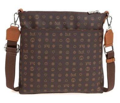 Bilik Deri Monogram Mtş 269 Kadın Omuz Çantası Kahverengi - Taba
