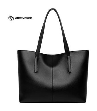 Worryfreeshopping Büyük Kapasiteli Kadın Yumuşak Ve Şık Wr0419202 Kadın Omuz Çantası Siyah