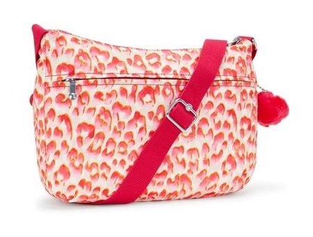 Kipling Izellah Latın Cheetah Kadın Omuz Çantası Pembe