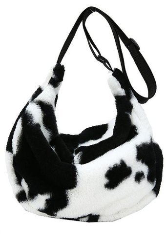 Alibee Moda Kabarık Peluş Kadın Omuz Çantası Çok Renkli