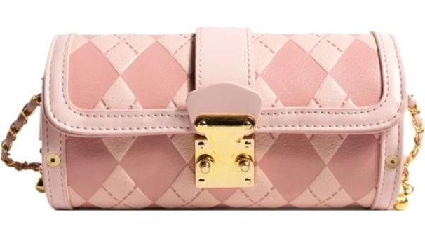 Globeasy Moda Retro Küçük Deri Kadın Omuz Çantası Pembe