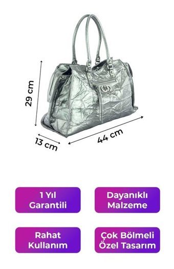 Kriste Bell Kurşun 26490 Kadın Omuz Çantası Gri
