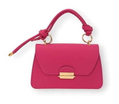 Çlk Accessories Kilitli Kapak Küçük Vintage Kadın Omuz Çantası Pembe