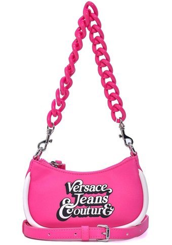 Versace Jeans Couture Versace Retro Yazı Kadın Omuz Çantası Pembe