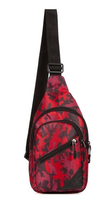 Kindfox Suya Dayanıklı Kumaş Unisex BodybagK Kadın Omuz Çantası Kırmızı