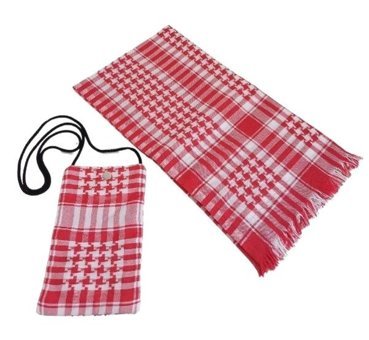 Monasima Puşi Ve Yöresel Kombini 2 Li Set Unisex Kadın Omuz Çantası Kırmızı