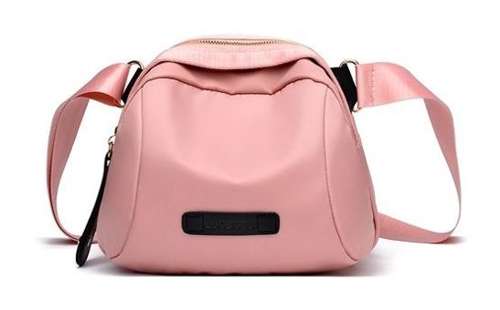 Bba Oxford Kumaş Kabuk 8802 Kadın Omuz Çantası Pembe