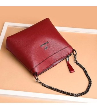 Worryfreeshopping Xcj Zincir Detaylı Messenger Kadın Omuz Çantası Pembe