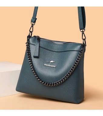 Worryfreeshopping Xcj Zincir Detaylı Messenger Kadın Omuz Çantası Pembe