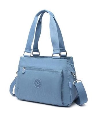 Smart Bags 20221125 Kırinkıl Kumaş Jeans Kadın Omuz Çantası Mavi