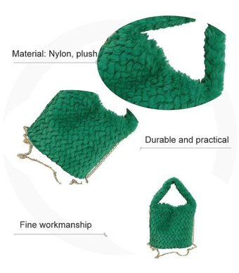Bruce Lady Handbag Kadın Peluş Kadın Omuz Çantası Yeşil