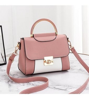 Globeasy Moda Taşınabilir Messenger Kadın Omuz Çantası Pembe