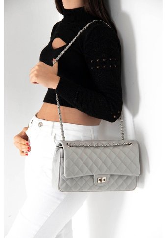 Silver & Polo A. A. Sp1059 A. A. Kadın Omuz Çantası Gri