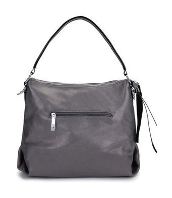 Tamer Tanca Vegan Metalik 921 26764 Bn Y24 Pewter Kadın Omuz Çantası Metalik