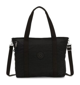 Kipling Asseni Büyük Boy Noır Kadın Omuz Çantası Siyah