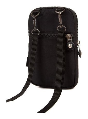Newish Polo Krınkıl Kumaş Bölmeli Mini Kadın Omuz Çantası Siyah