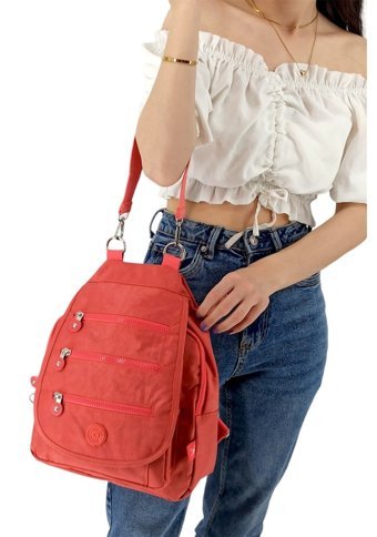 Çlk Accessories Hem Hem Omuz Kırinkıl Kumaş . Kadın Omuz Çantası Pembe