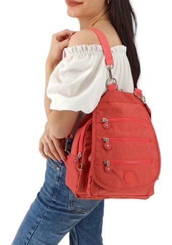 Çlk Accessories Hem Hem Omuz Kırinkıl Kumaş . Kadın Omuz Çantası Pembe
