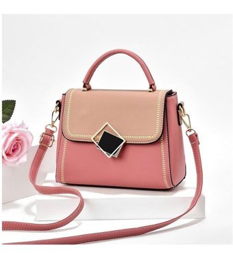 Happyplanet KkfOi Yeni Moda Basit Kore Tarzı Kadın Omuz Çantası Pembe
