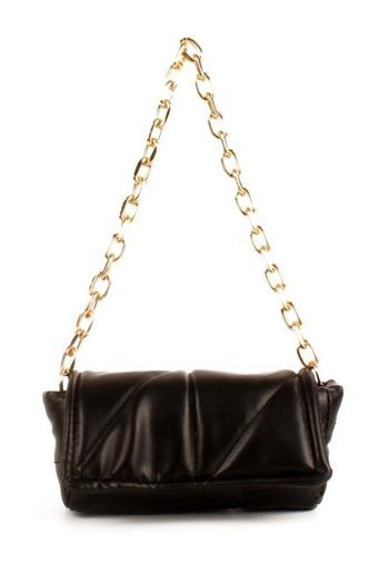 Luwwe Bag'S Mini Boy Çift 10677 Kadın Omuz Çantası Siyah