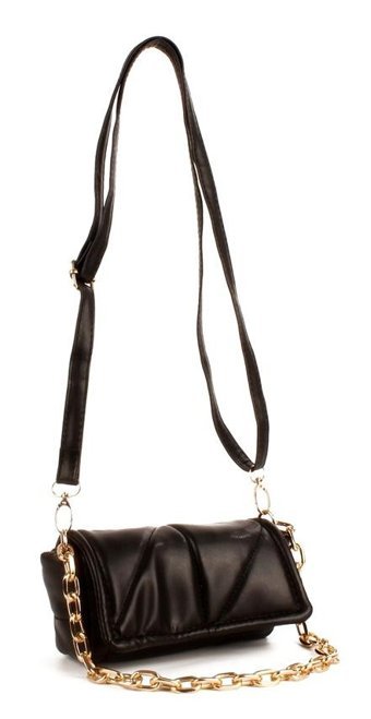 Luwwe Bag'S Mini Boy Çift 10677 Kadın Omuz Çantası Siyah