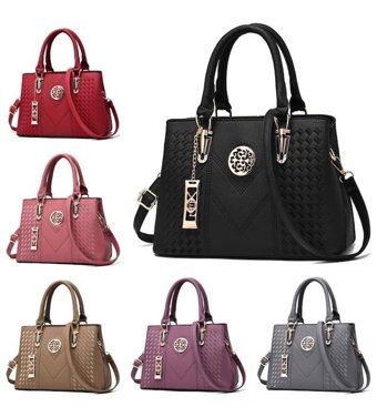 Cbtx Global Moda Kaliteli Nakış Deri Kadın Omuz Çantası Mor