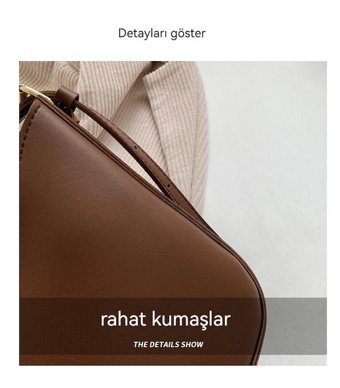 WorryfreeshoppingTavşan Kolyeli Retro Kadın Omuz Çantası Siyah