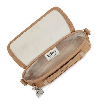 Kipling Inaki S Soft Almond Kadın Omuz Çantası Kahverengi