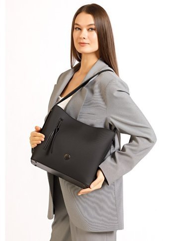 Th Bags ThYk13308 Std Kadın Omuz Çantası Siyah