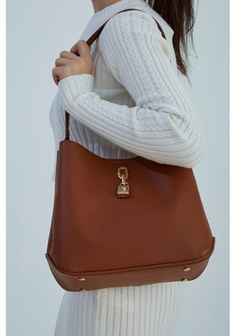 Valmenti Vegan 921 7286 Bn Sk2324 Kadın Omuz Çantası Taba