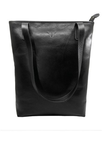 Organicraft Deri Totebag Kadın Omuz Çantası Siyah