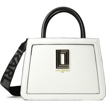 Karl Lagerfeld Paris Simone Satchel Kadın Omuz Çantası Beyaz